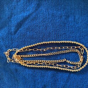 Gold-Tone Layered Chain Necklace - Women's Jewelry